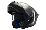 MT ATOM 2 SV SOLID MODULAR CASCO DE MOTO A1 NEGRO BRILLO