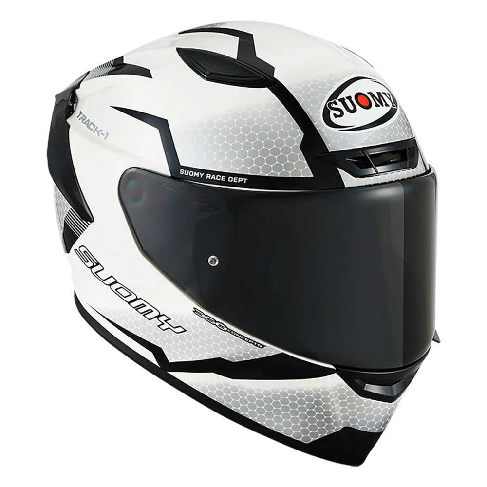 SUOMY-CASCOS TRACK-1 REACTION WHITE/BLACK - SECURTEX MOTOR S.L (t/a MaximoMoto)