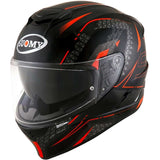 SUOMY-CASCOS STELLAR SHADE BLACK/RED - SECURTEX MOTOR S.L (t/a MaximoMoto)