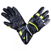 R-TECH - Guante Piel Robo Lady Negro/Amarillo Fluor - SECURTEX MOTOR S.L (t/a MaximoMoto)