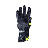 R-TECH - Guante Piel Robo Lady Negro/Amarillo Fluor - SECURTEX MOTOR S.L (t/a MaximoMoto)