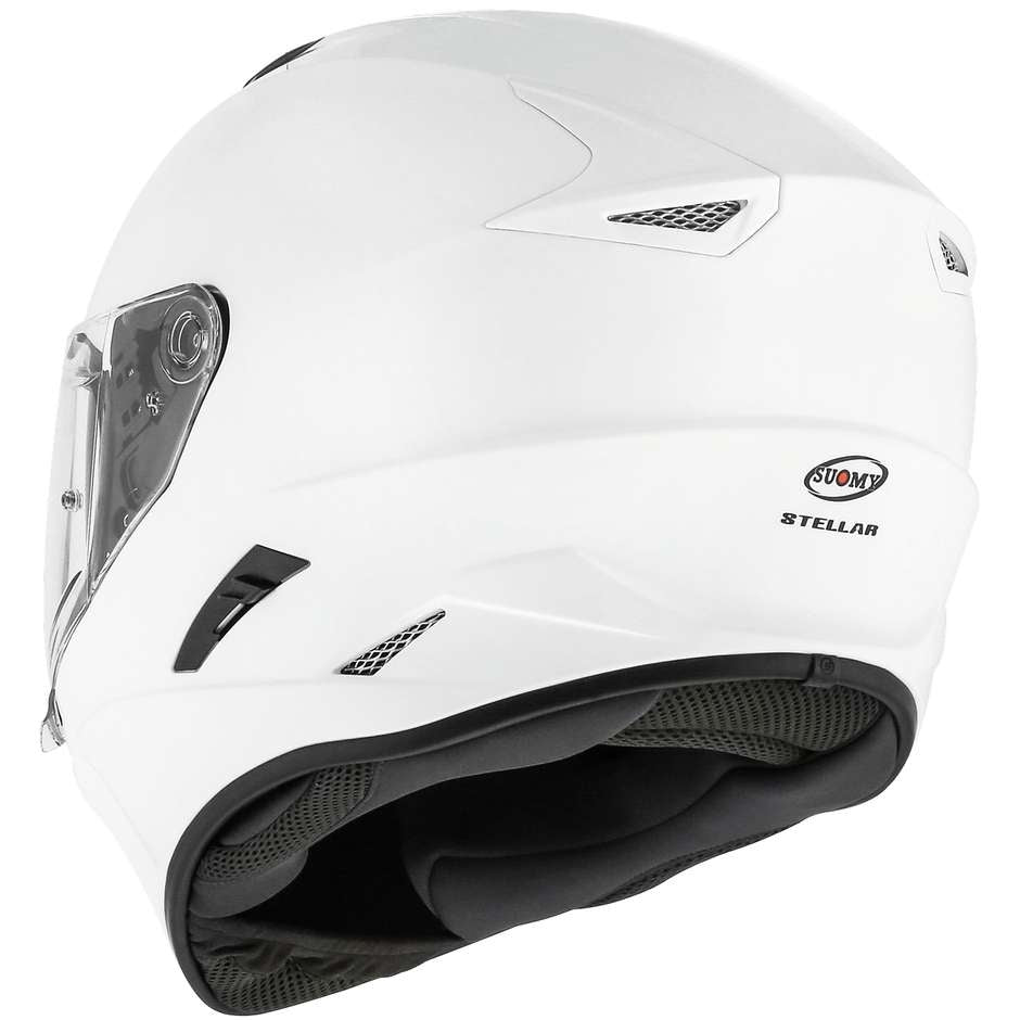 SUOMY-CASCOS STELLAR PLAIN WHITE - SECURTEX MOTOR S.L (t/a MaximoMoto)