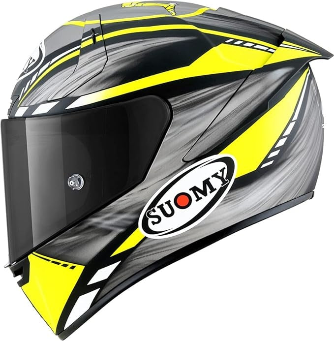 SUOMY-CASCOS SR-GP ON BOARD GREY/YLW FLUO MATT - SECURTEX MOTOR S.L (t/a MaximoMoto)