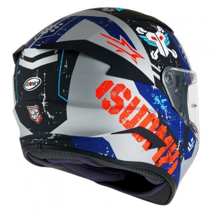 SUOMY-CASCOS SPEEDSTAR TACTIC MATT SILVER/RED - SECURTEX MOTOR S.L (t/a MaximoMoto)