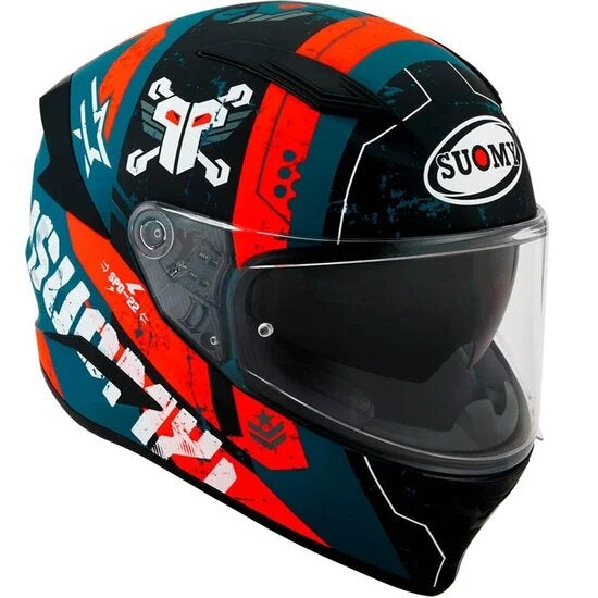 SUOMY-CASCOS SPEEDSTAR TACTIC MATT DARK GREEN/WHITE - SECURTEX MOTOR S.L (t/a MaximoMoto)