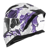 CGM 311F BLAST CLOUD CASCO INTEGRAL BLANCO MORADO MATE