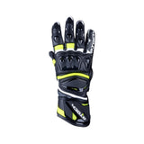 R-TECH - Guante Piel Robo Man Negro/Amarillo Fluor - SECURTEX MOTOR S.L (t/a MaximoMoto)