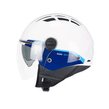 CGM 116G AIR BICO Scooter Urbano Jet Casco Blanco Azul