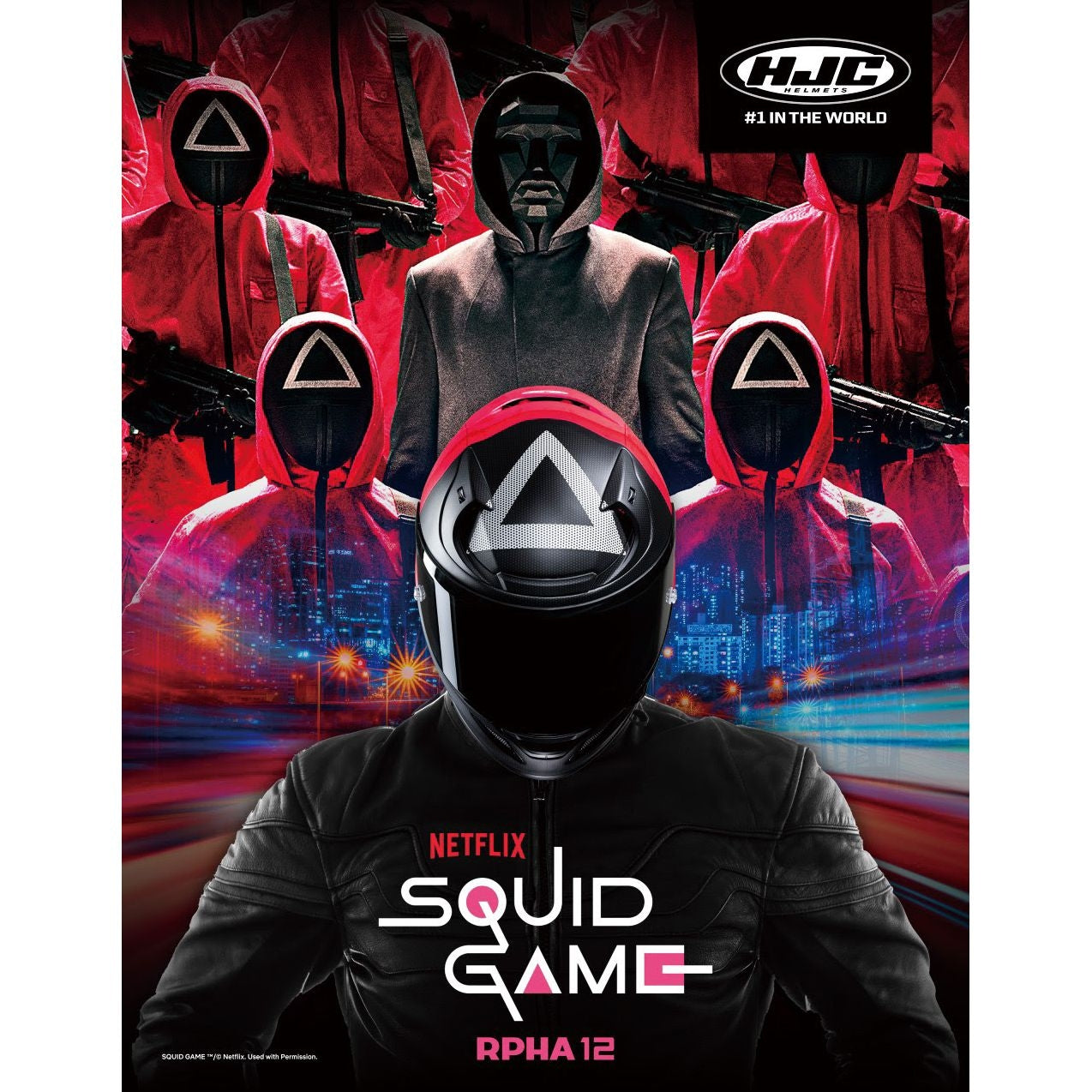 HJC - RPHA12 SQUID GAME NETFLIX MC1SF - SECURTEX MOTOR S.L (t/a MaximoMoto)