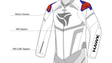 R-TECH -Mono 1 PC Hawk Negro/Blanco/Rojo