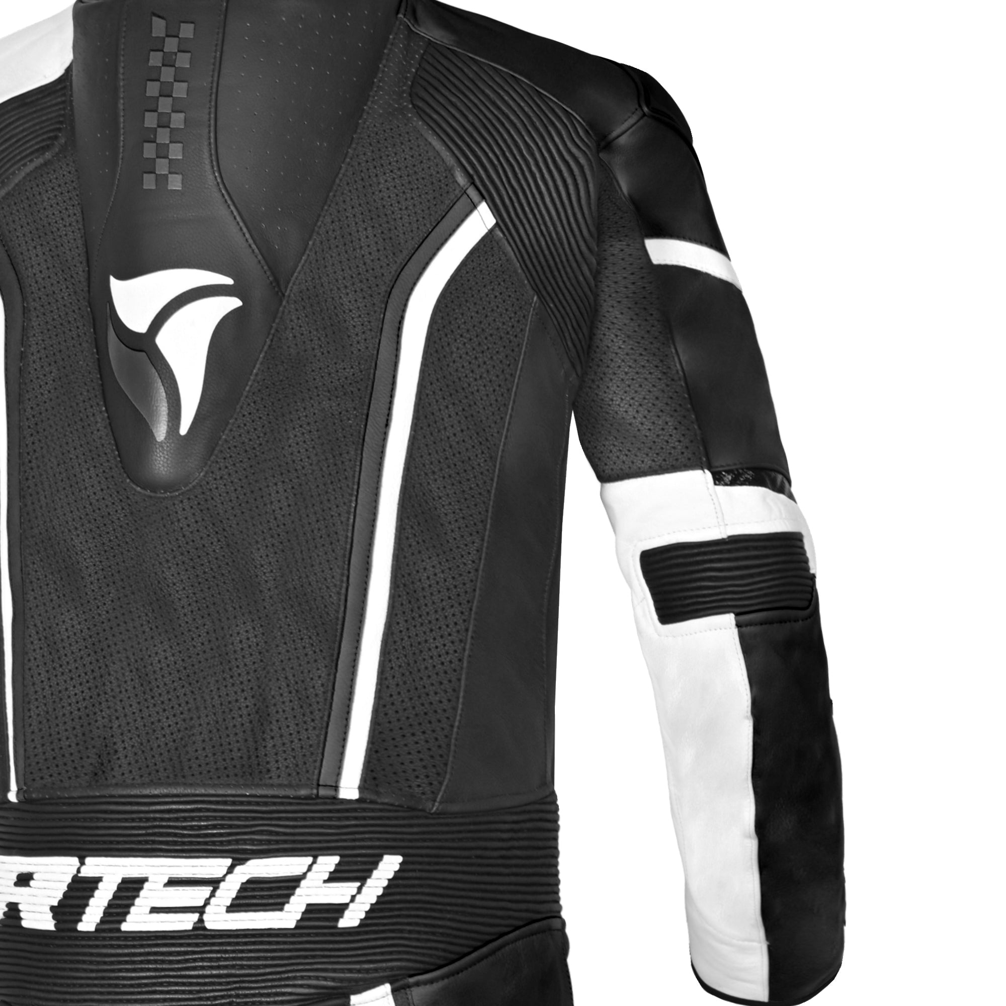 R-TECH -Mono 1 PC Hawk Negro/Blanco - SECURTEX MOTOR S.L (t/a MaximoMoto)