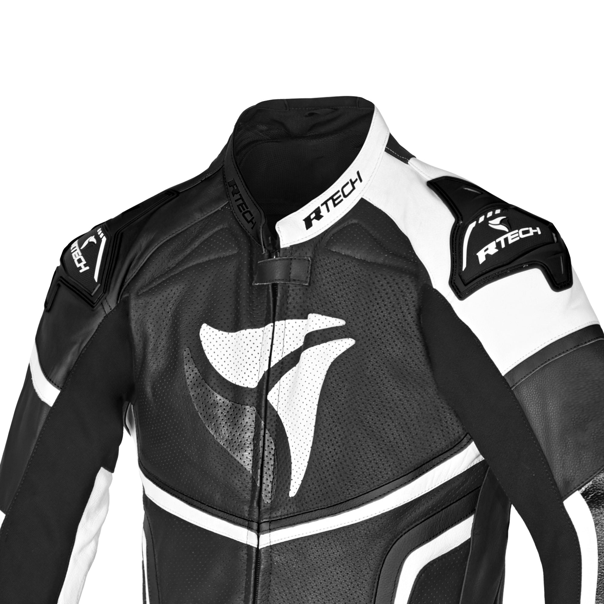 R-TECH -Mono 1 PC Hawk Negro/Blanco - SECURTEX MOTOR S.L (t/a MaximoMoto)