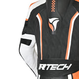 R-TECH -Mono 1 PC Hawk Negro/Blanco/Naranja - SECURTEX MOTOR S.L (t/a MaximoMoto)