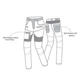BELA - Pantalón Textil Alpha (MXD-404) Azul Denim