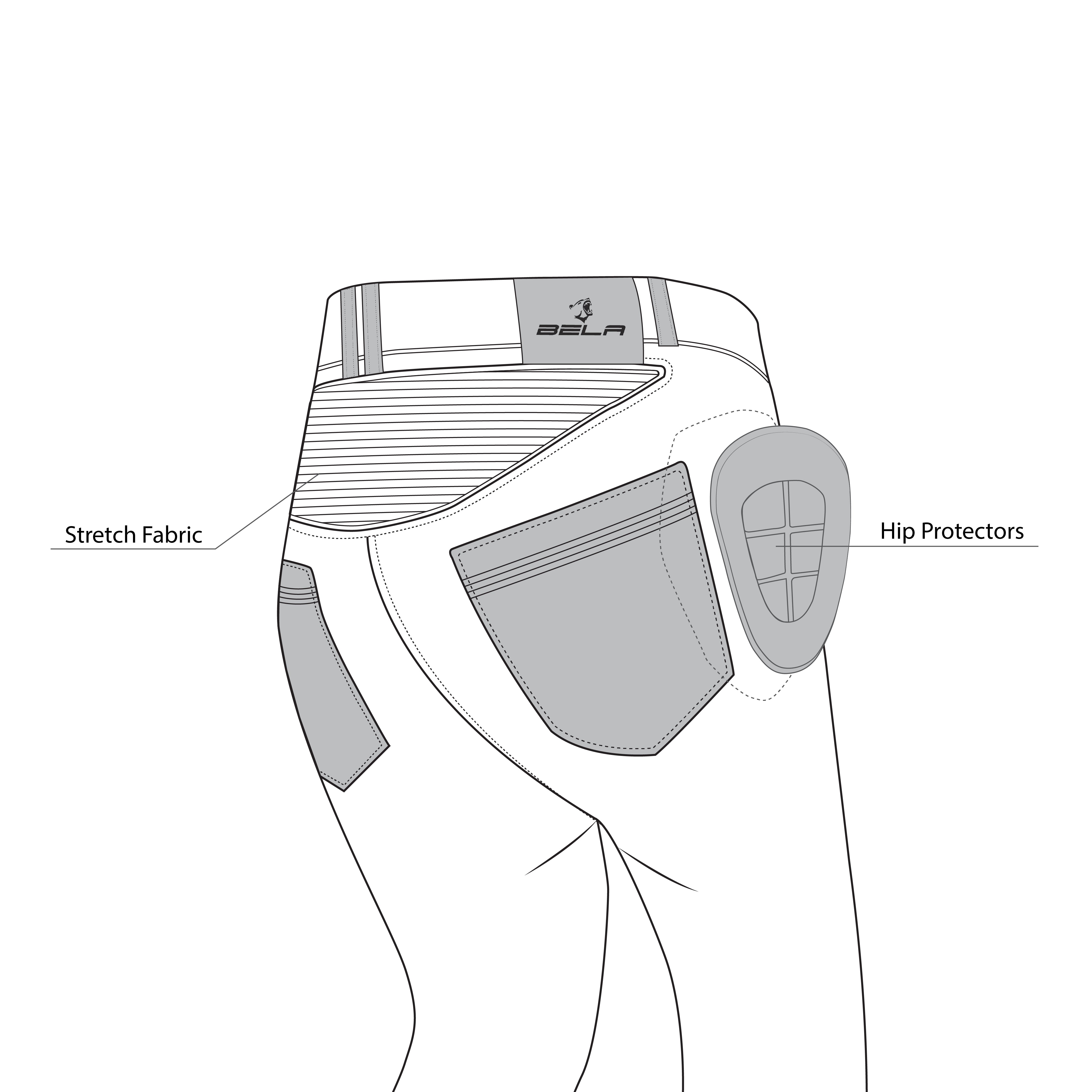 BELA - Pantalón Jeans Boston Gris Oscuro - SECURTEX MOTOR S.L (t/a MaximoMoto)