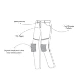 BELA - PANTALÓN TEXTIL STROKE (MXD-406) AZUL SUCIO - SECURTEX MOTOR S.L (t/a MaximoMoto)