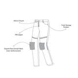 BELA - PANTALÓN DENIM JEANS TEXTIL STROKE (MXD-406) AZUL SUCIO