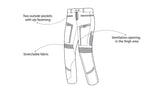 BELA - Pantalón Textil Transformer Gris/Negro/Rojo - SECURTEX MOTOR S.L (t/a MaximoMoto)