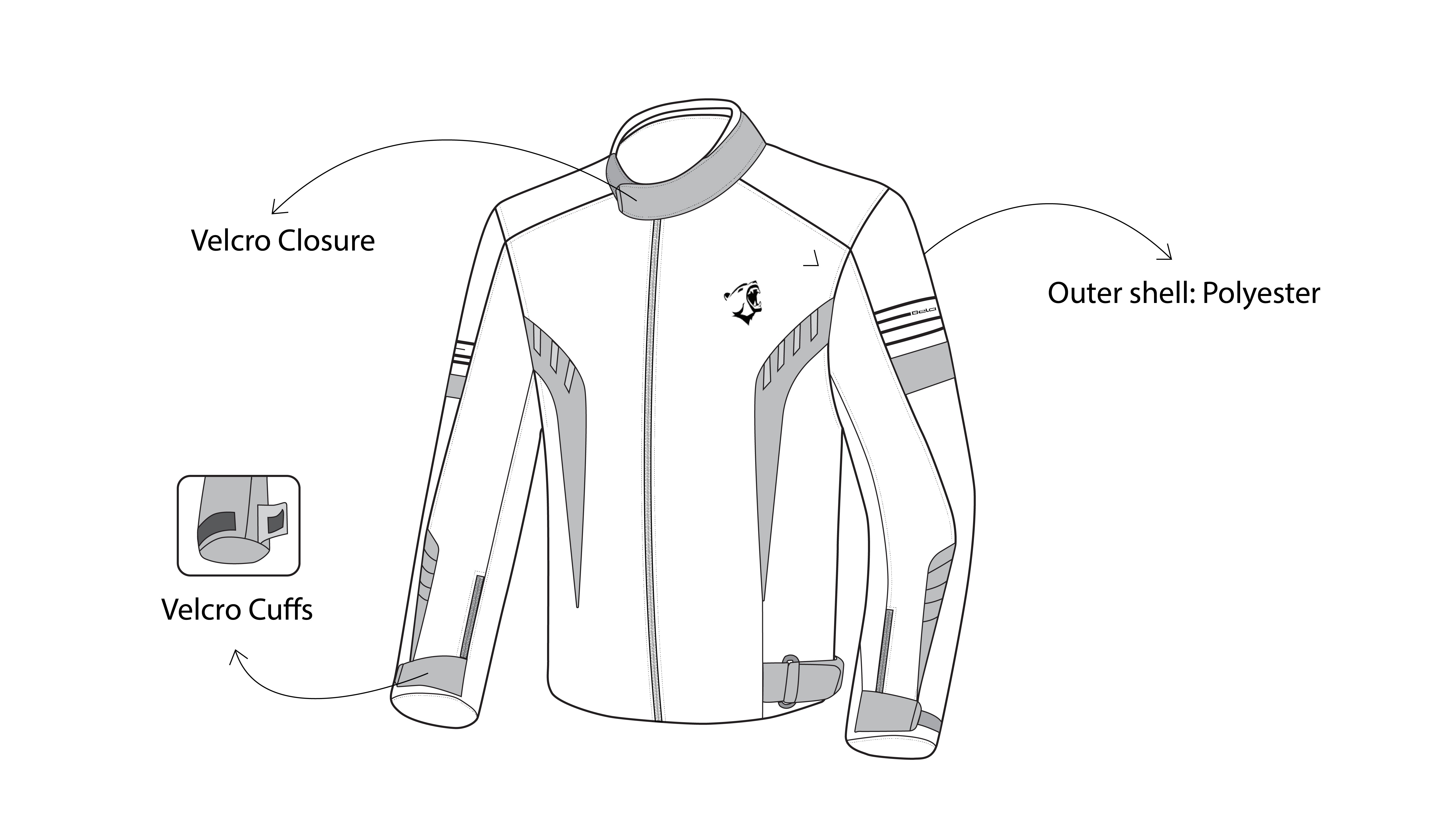 BELA - Chaqueta Textil Bradley Negro/Rojo - SECURTEX MOTOR S.L (t/a MaximoMoto)