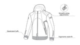 BELA - BREEZE SOFTSHELL Negro/Azul - SECURTEX MOTOR S.L (t/a MaximoMoto)