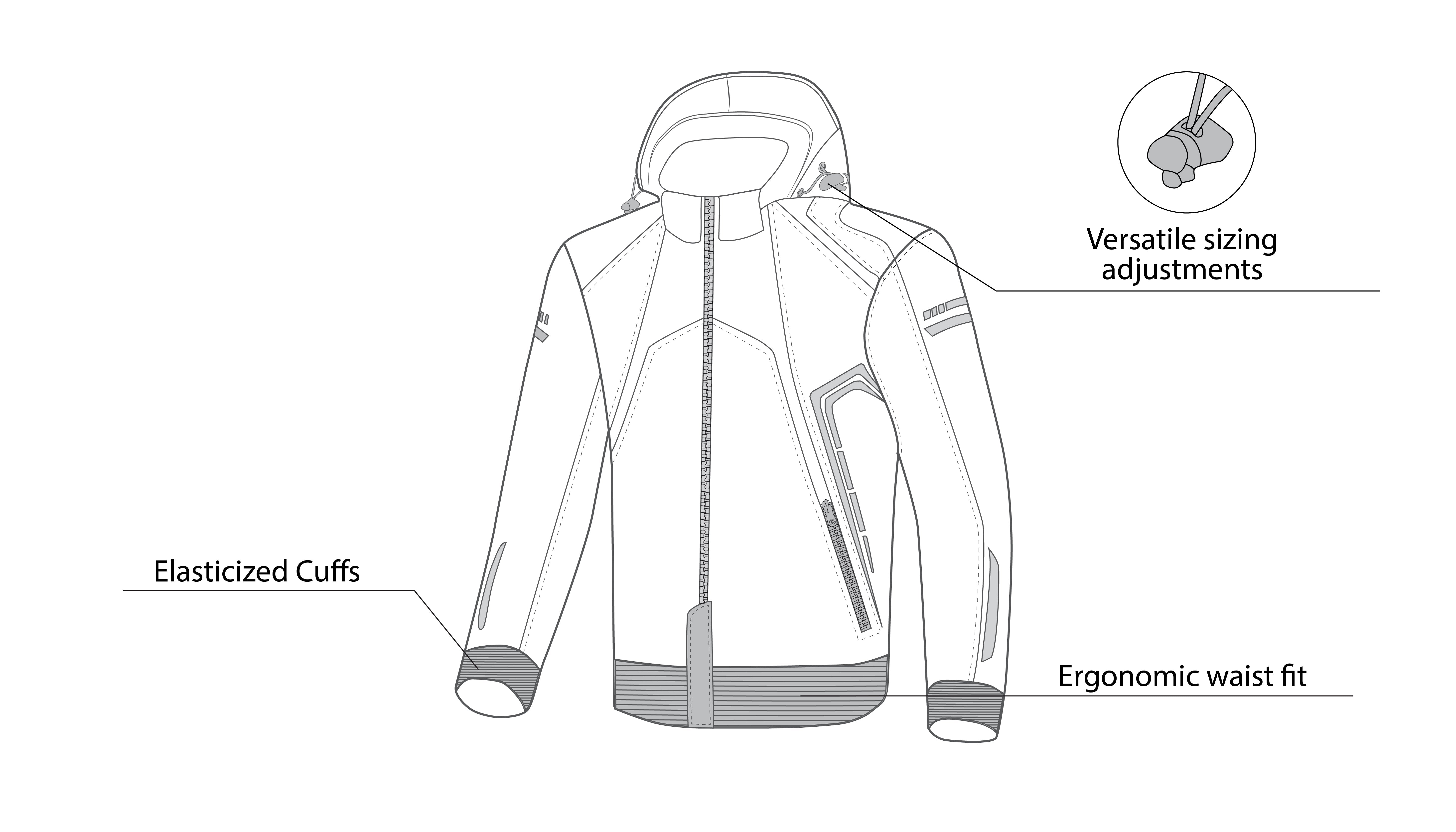BELA - BREEZE SOFTSHELL Negro/Azul - SECURTEX MOTOR S.L (t/a MaximoMoto)