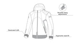 BELA - BREEZE SOFTSHELL Negro/Azul - SECURTEX MOTOR S.L (t/a MaximoMoto)
