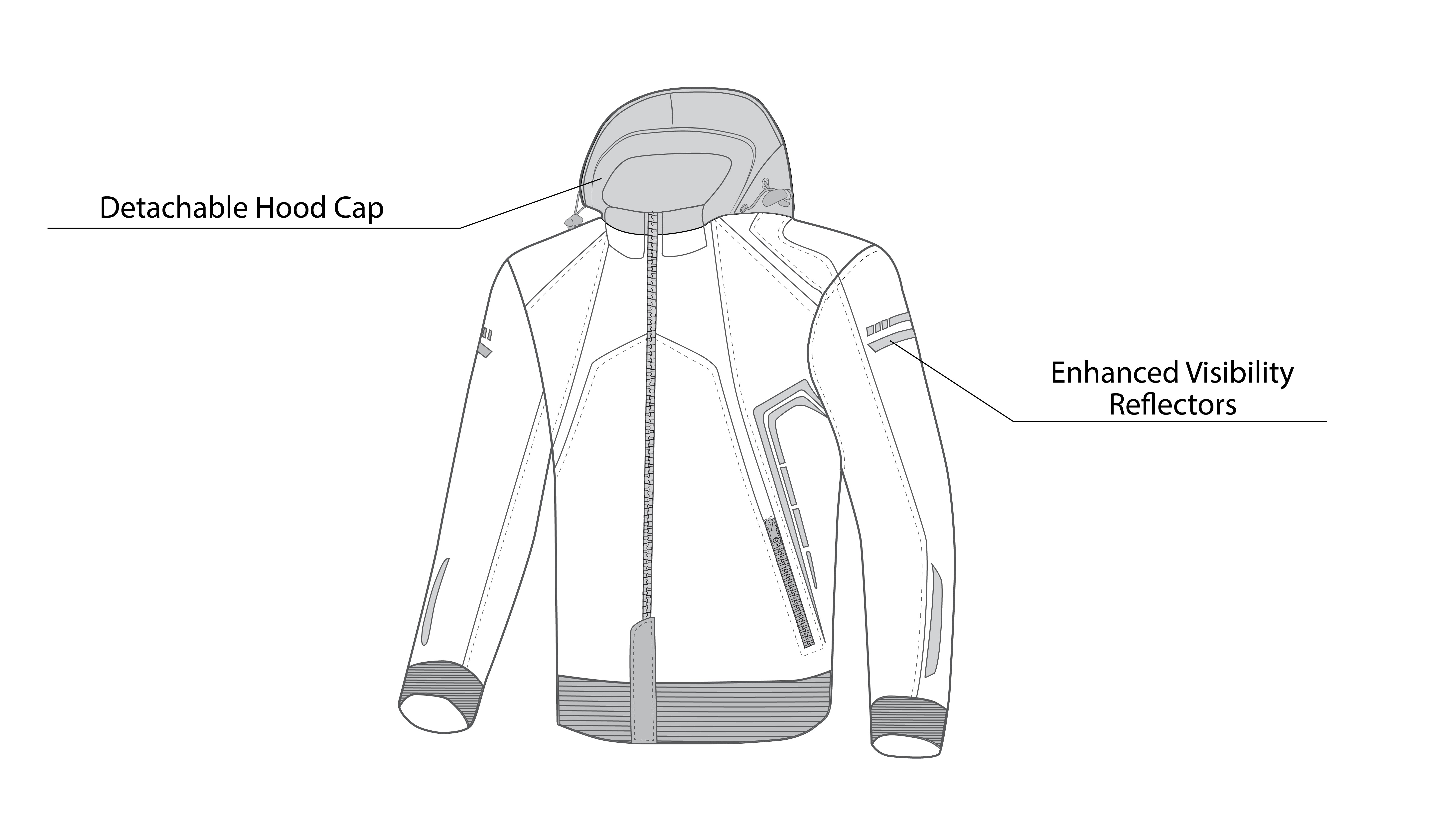 BELA - BREEZE SOFTSHELL Negro/Rojo - SECURTEX MOTOR S.L (t/a MaximoMoto)