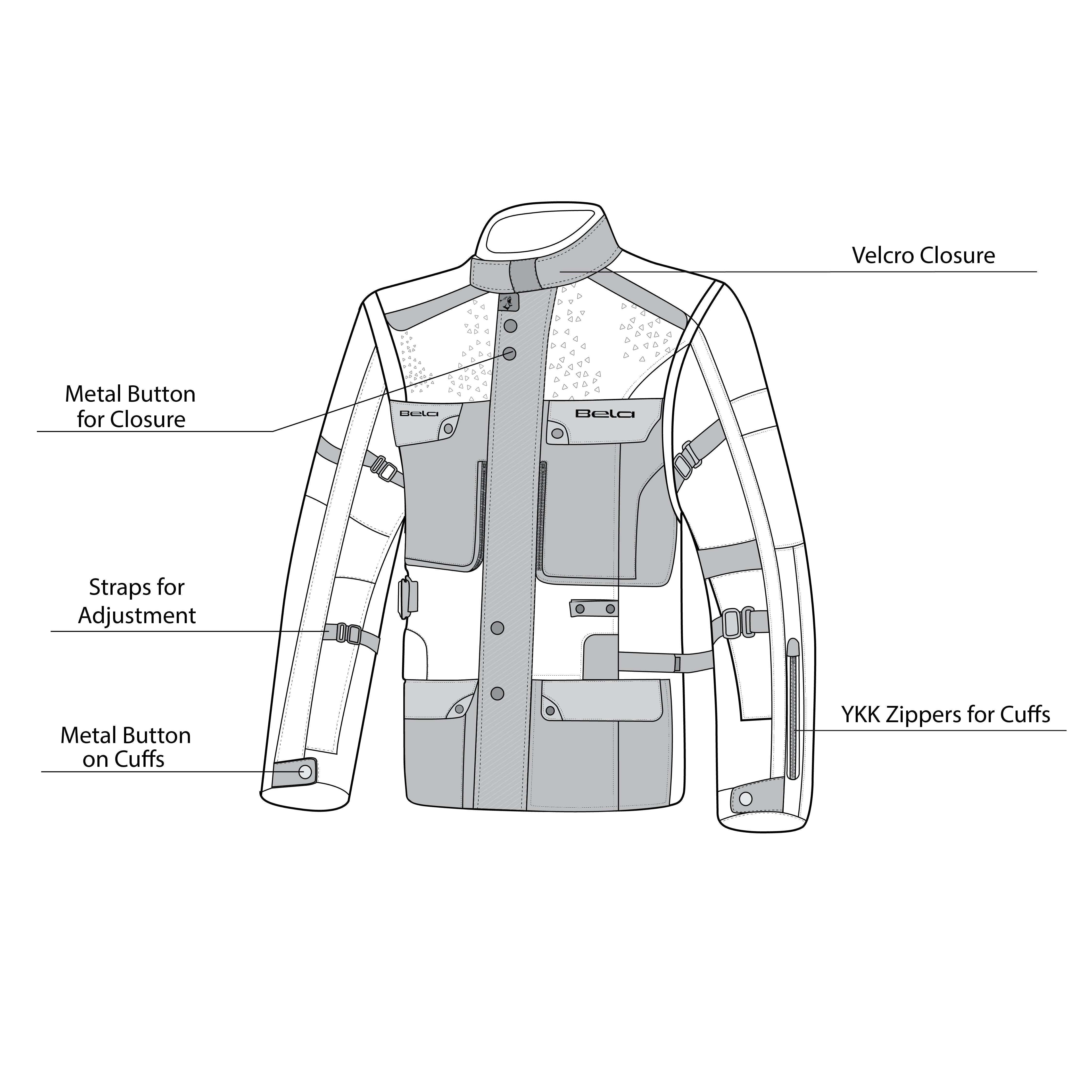BELA - Chaqueta Textil Crossroad Extreme WP Negro - SECURTEX MOTOR S.L (t/a MaximoMoto)