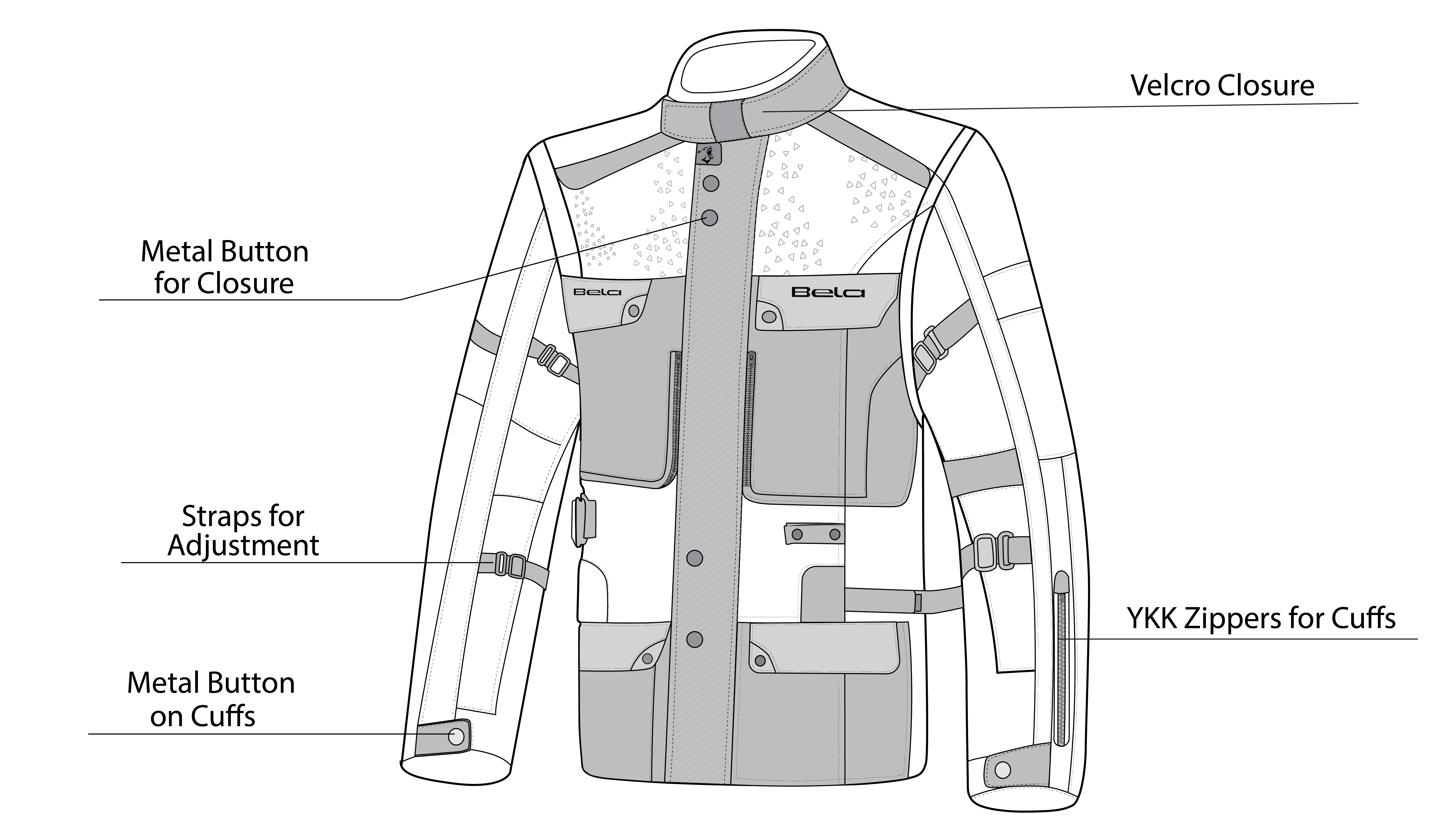 BELA - Chaqueta Textil Crossroad Extreme WP Negro/Antracita/Rojo - SECURTEX MOTOR S.L (t/a MaximoMoto)
