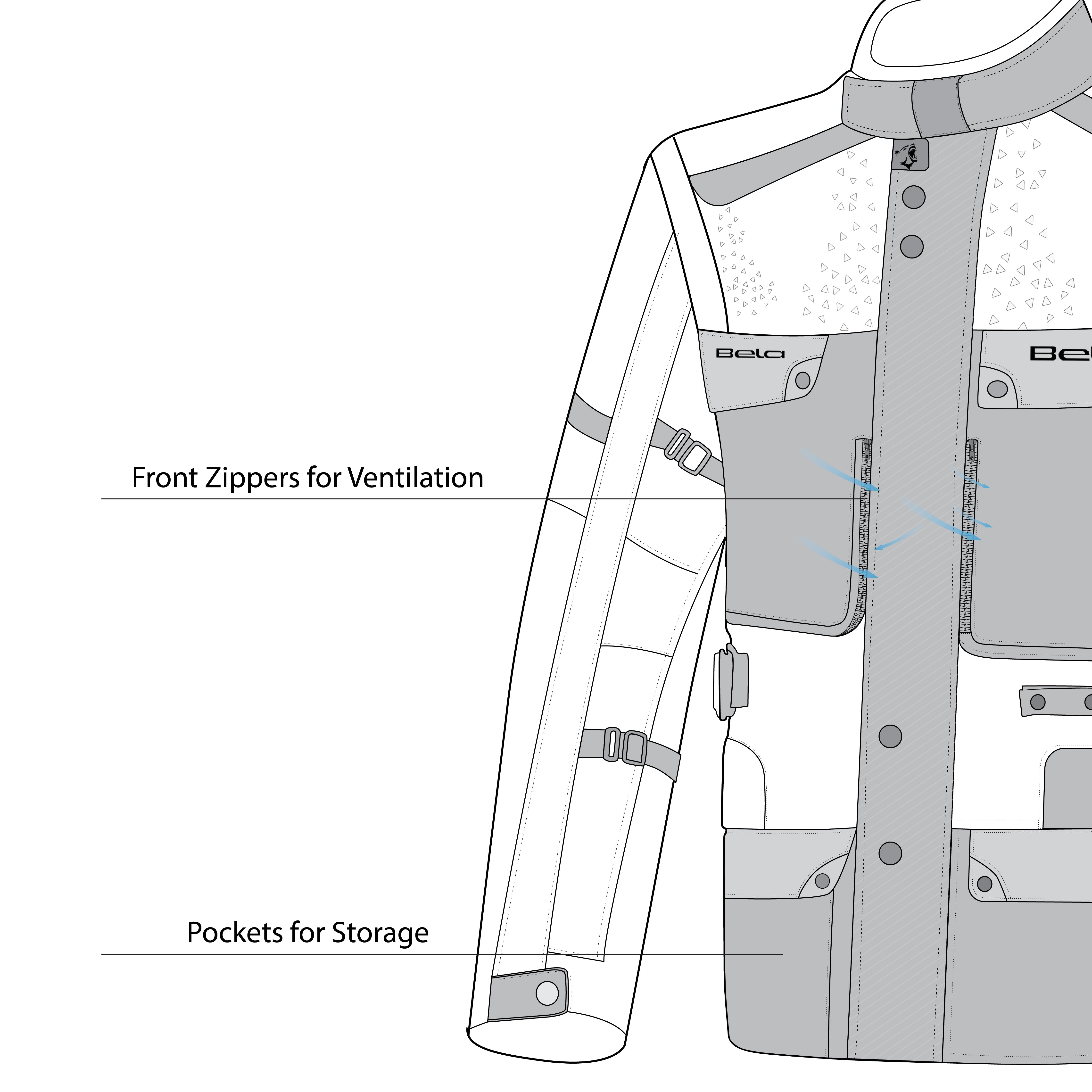 BELA - Chaqueta Textil Crossroad Extreme WP Negro/Antracita/Rojo - SECURTEX MOTOR S.L (t/a MaximoMoto)