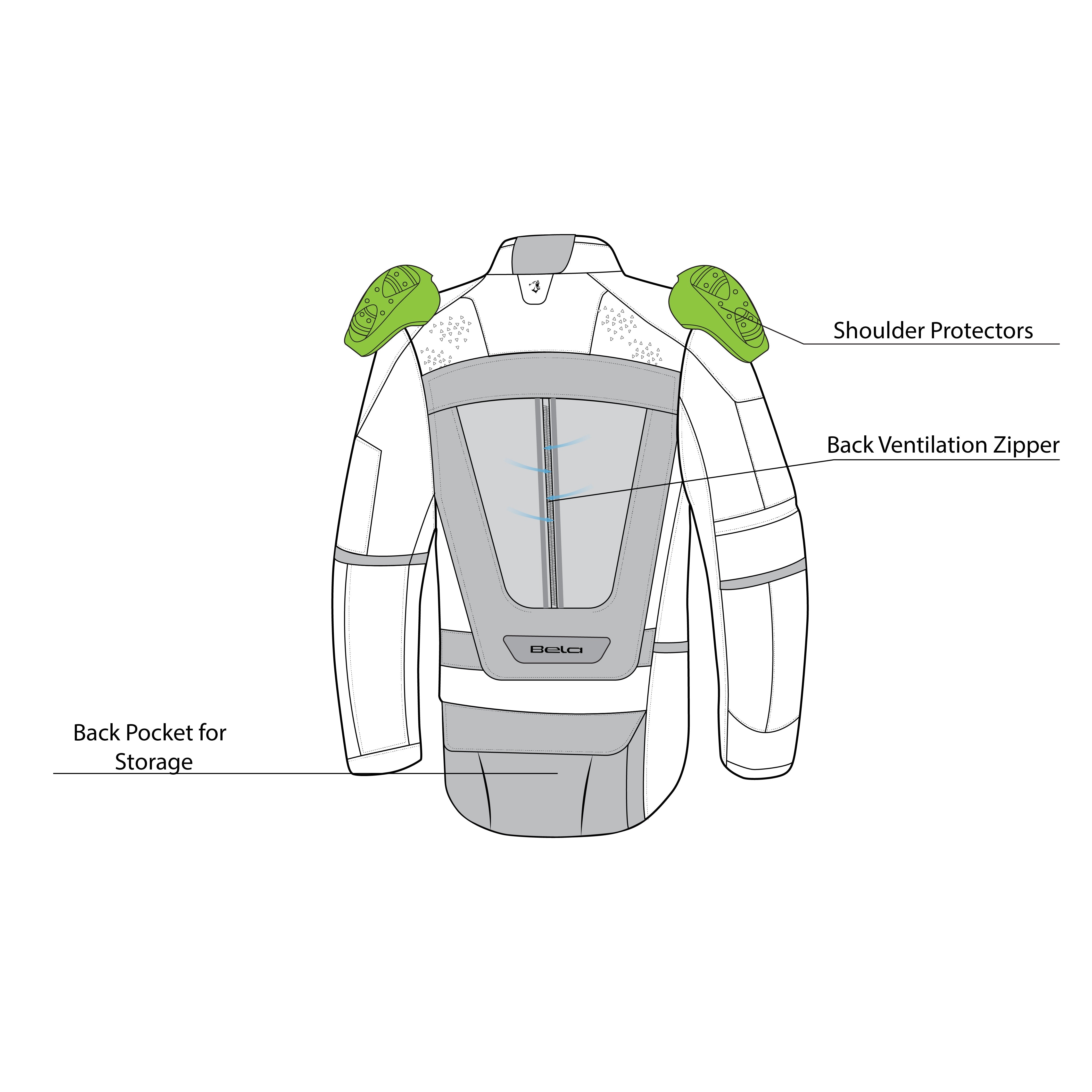BELA - Chaqueta Textil Crossroad Extreme WP Negro/Antracita/Rojo - SECURTEX MOTOR S.L (t/a MaximoMoto)