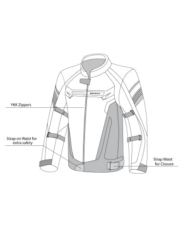 BELA - Chaqueta Textil Highland Lady Negro/Hielo/Rojo - SECURTEX MOTOR S.L (t/a MaximoMoto)