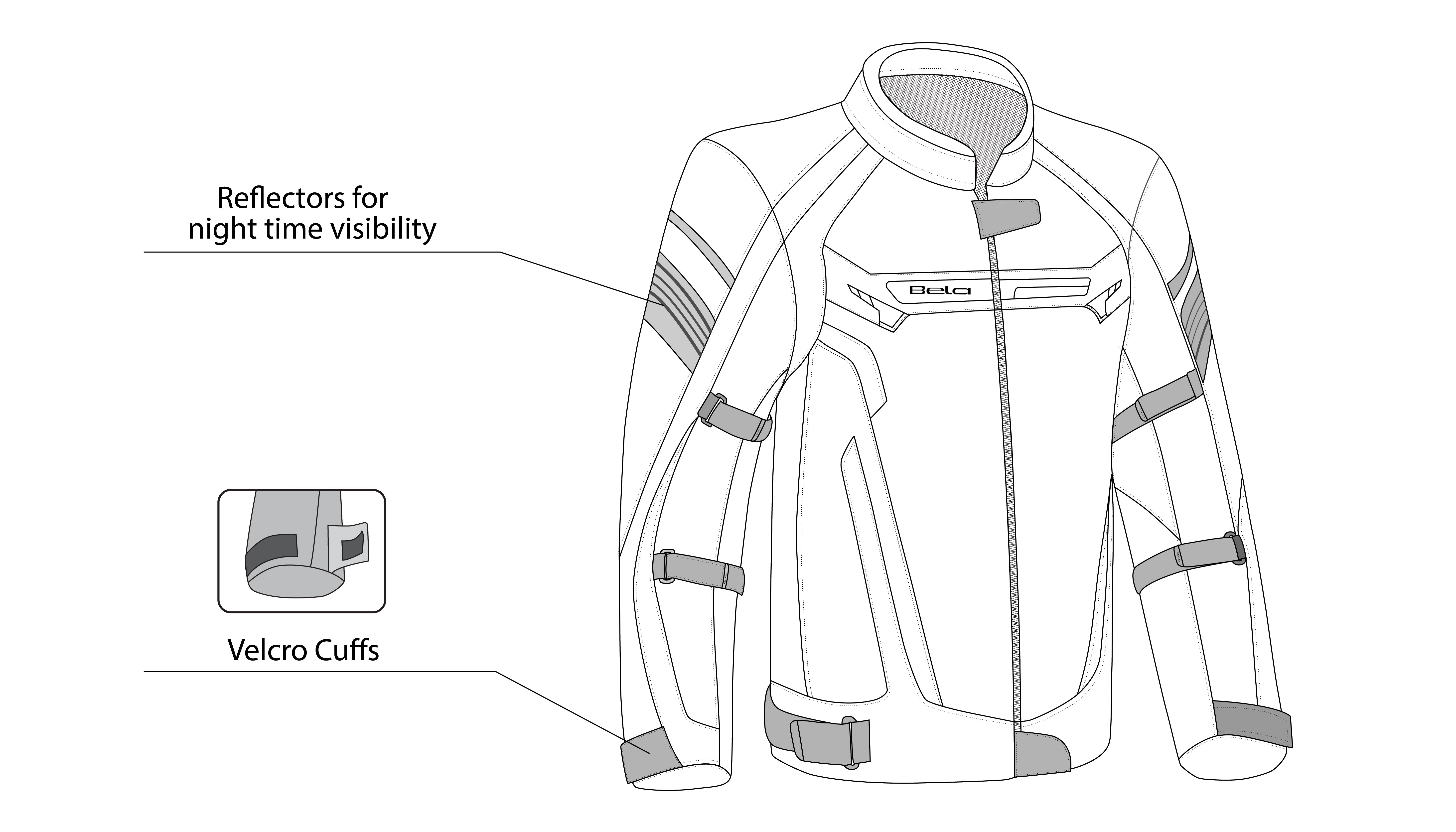 BELA-CHAQUETA HIGHLAND MAN NEGRO/VERDE - SECURTEX MOTOR S.L (t/a MaximoMoto)