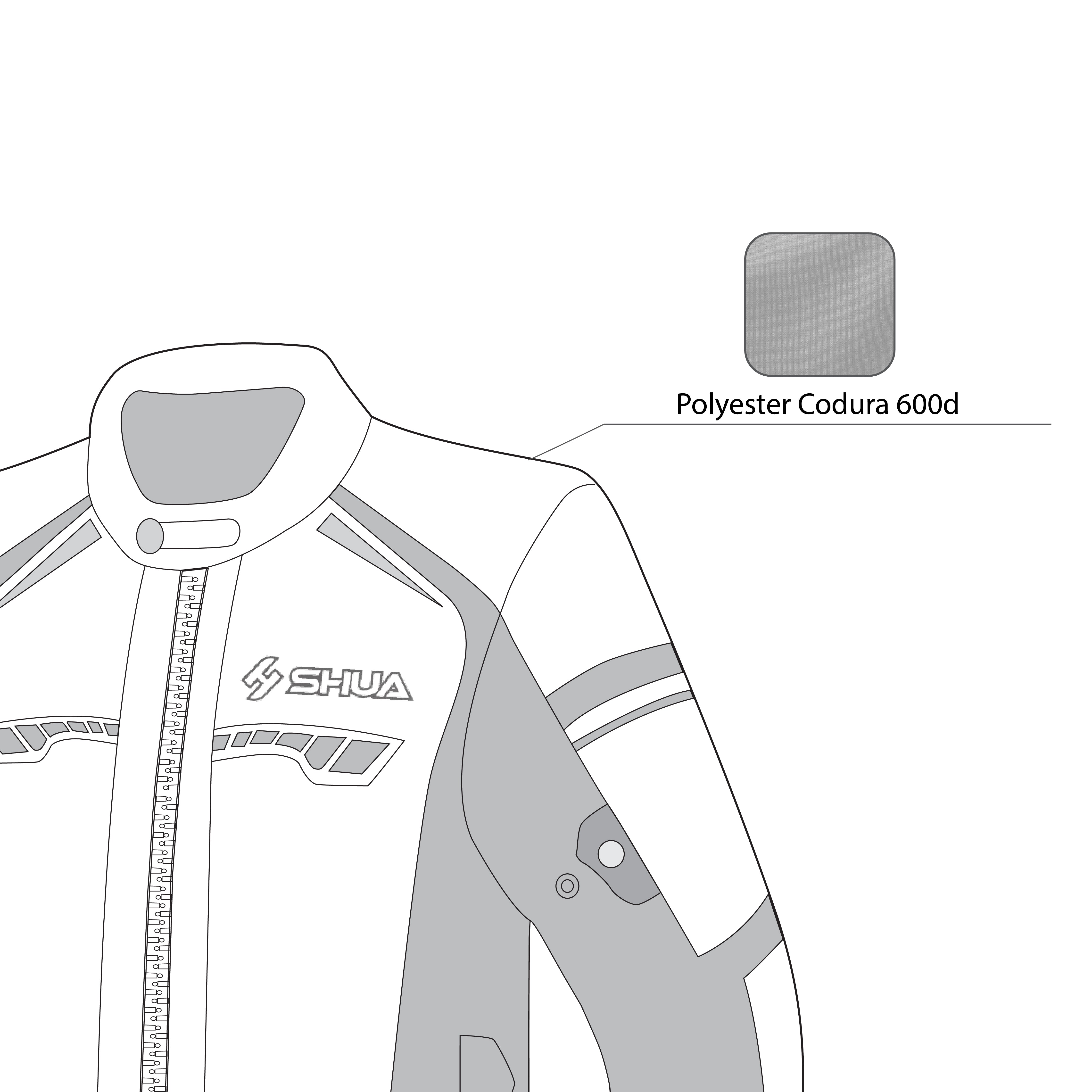 SHUA - IMMORTAL Hielo/Rojo/Negro-Maximo Moto
