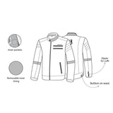 R-TECH - Chaqueta Piel Tom Rider Lady Negro/Rosa