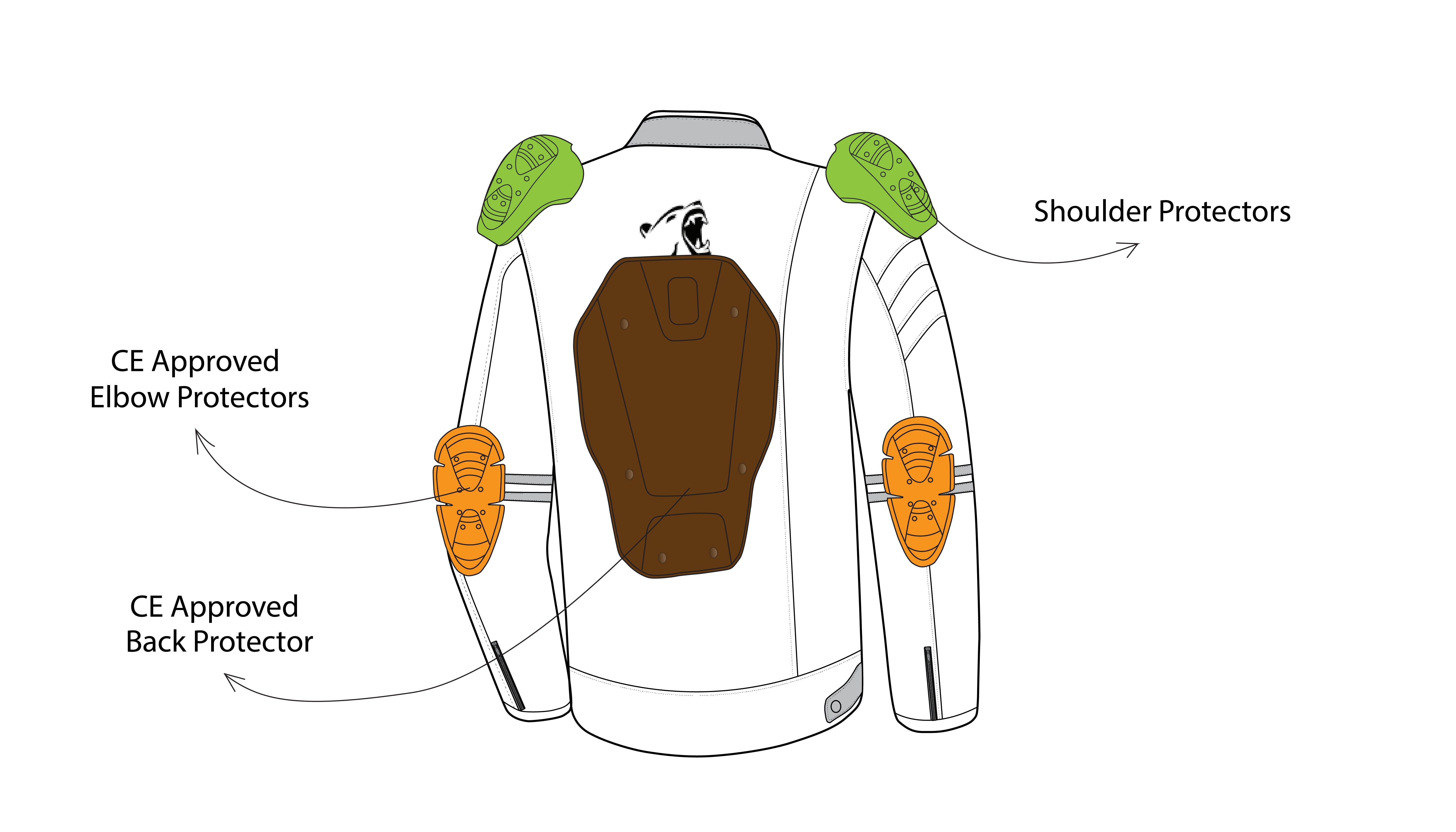 R-TECH - Chaqueta Piel Street Rider Marrón