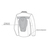 BELA - CHAQUETA PIEL STARK MARRÓN OSCURO/ROJO - SECURTEX MOTOR S.L (t/a MaximoMoto)