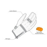 BELA - Guante Piel Apolo Woman Negro - SECURTEX MOTOR S.L (t/a MaximoMoto)