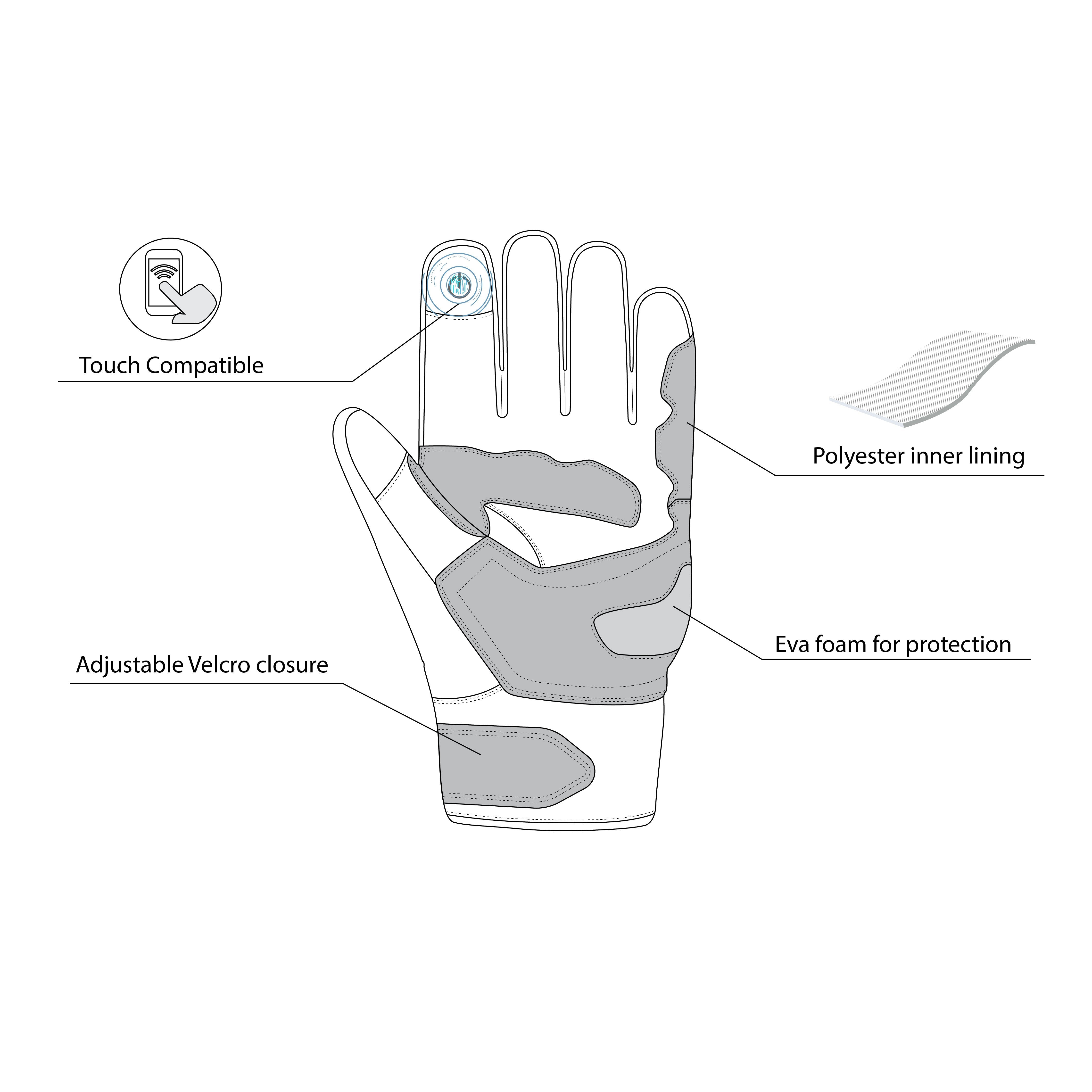 BELA - Guante Textil Boom Winter WP.Lady Negro/Amarillo Fluor - SECURTEX MOTOR S.L (t/a MaximoMoto)