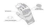 BELA - Guantes Textil Daring Man Rojo/Gris/Negro - SECURTEX MOTOR S.L (t/a MaximoMoto)