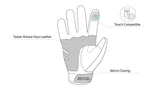 SHUA - GUANTES TEXTIL SHOT LADY NEGRO/ROJO-GUANTES-Maximo Moto