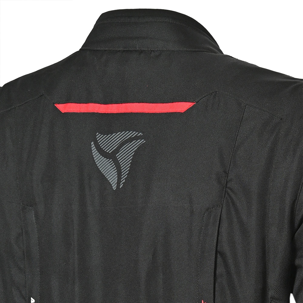 R-TECH Chaqueta Textil Knight Rider (Long) Negro/Antracita/Rojo - SECURTEX MOTOR S.L (t/a MaximoMoto)