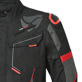 R-TECH Chaqueta Textil Knight Rider (Long) Negro/Antracita/Rojo - SECURTEX MOTOR S.L (t/a MaximoMoto)
