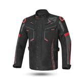 R-TECH Chaqueta Textil Knight Rider (Long) Negro/Antracita/Rojo - SECURTEX MOTOR S.L (t/a MaximoMoto)