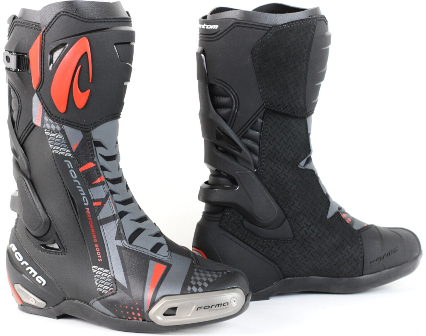 FORMA - PHANTOM BOOT BLACK/GREY/RED - SECURTEX MOTOR S.L (t/a MaximoMoto)