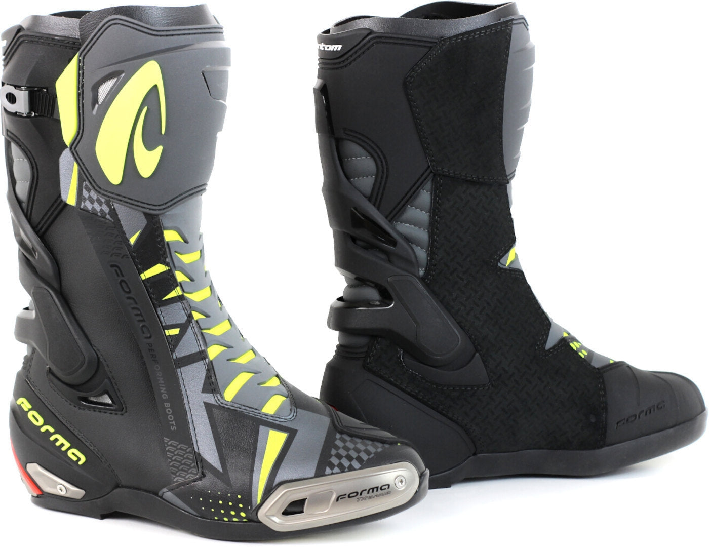 FORMA - PHANTOM BOOT BLACK/GREY/YELLOW FLUO - SECURTEX MOTOR S.L (t/a MaximoMoto)