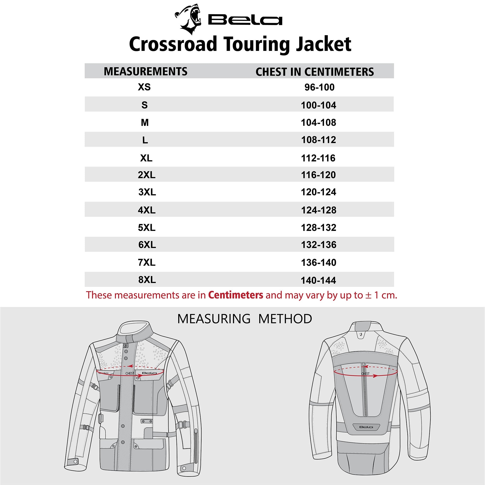 BELA - Chaqueta Textil Crossroad Extreme WP Negro/Antracita/Rojo - SECURTEX MOTOR S.L (t/a MaximoMoto)