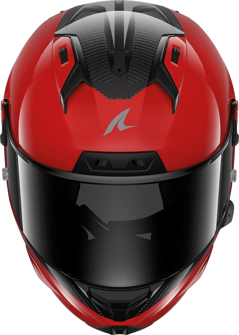 SHARK - AERON-GP BLANK SP Carbon Red Anthracite - SECURTEX MOTOR S.L (t/a MaximoMoto)