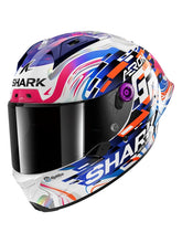 SHARK - AERON-GP REPLICA ZARCO GP DE FRANCE Carbon Violet Blue - SECURTEX MOTOR S.L (t/a MaximoMoto)