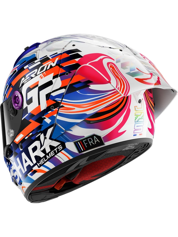 SHARK - AERON-GP REPLICA ZARCO GP DE FRANCE Carbon Violet Blue - SECURTEX MOTOR S.L (t/a MaximoMoto)
